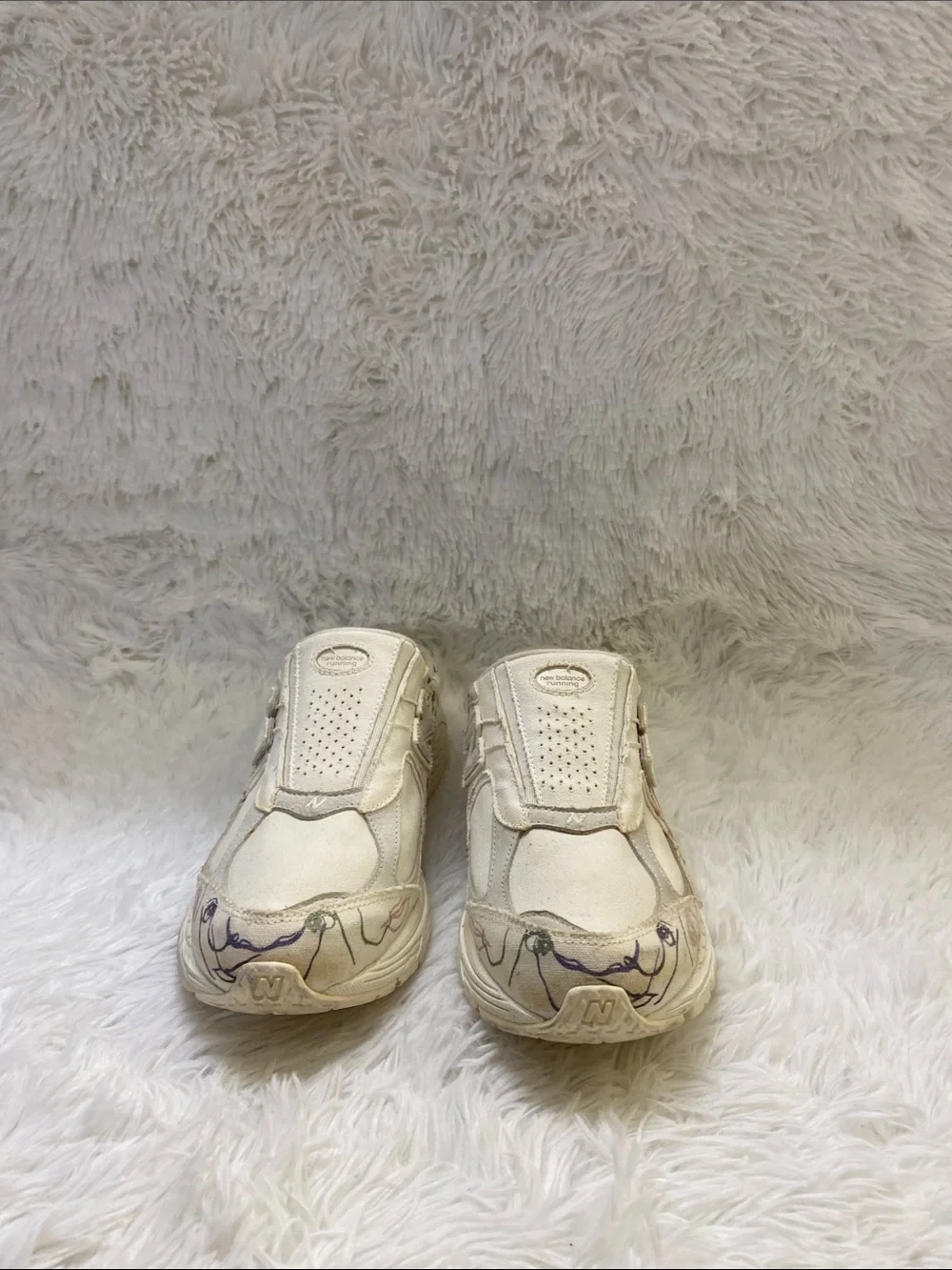 New Balance x Bryant Giles 2002R Cream/Multicolor Men’s Mule Shoes. Size-11.5